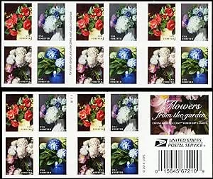 2017 Flowers from The Garden Twenty Forever Stamps Booklet by USPS