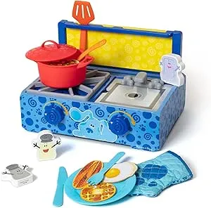 Melissa & Doug Blue's Clues & You! Wooden Cooking Play Set (42 Pieces)