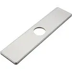 10 Inch Kitchen&Bathroom Sink Faucet Baseplate Hole Cover Deck Plate Escutcheon Brushed Nickel Square 304 Stainless Steel