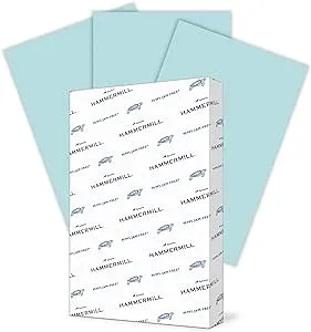 Hammermill Colored Paper, 20 lb Blue Printer Paper, 11 x 17-1 Ream (500 Sheets) - Made in the USA, Pastel Paper, 102137R