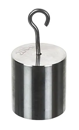 EISCO Double Hooked Weight Stainless Steel 200 Grams (0.44 Lbs.)