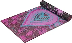 Gaiam Yoga Mat - Premium 6mm Print Reversible Extra Thick Non Slip Exercise & Fitness Mat for All Types of Yoga, Pilates & Floor Workouts (68" x 24" x 6mm Thick)