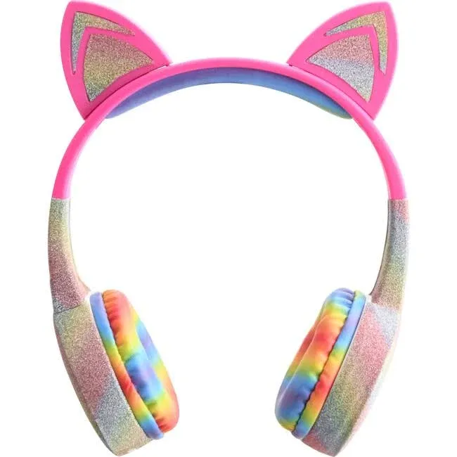 Kiddy Ears Rainbow Bluetooth Headphones (HP-Cat)