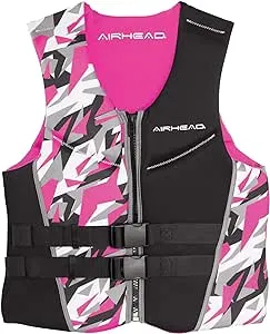 Airhead Women's CAMO COOL Kwik-Dry Neolite Flex Life Jacket, US Coast Guard Approved