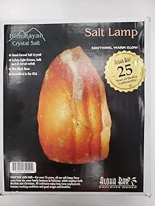 Buy Salt Lamps Mini with Thin Black Base 7 Inch ct By Aloha Bay | Herbspro.com