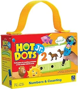 Educational Insights Hot Dots Jr. Numbers and Counting Card Set, Preschool and Kindergarten Readiness