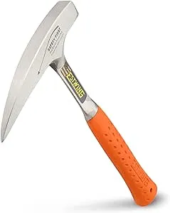 ESTWING Rock Pick - 22 Oz Geology Hammer with Pointed Tip & Shock Reduction Grip - EO-22P