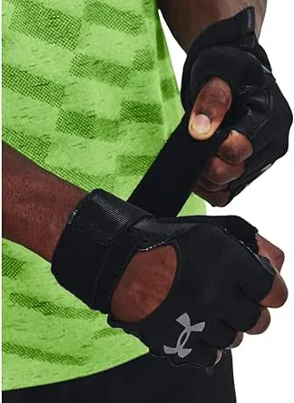 Men's Weightlifting Gloves - Black, XL, Under Armour