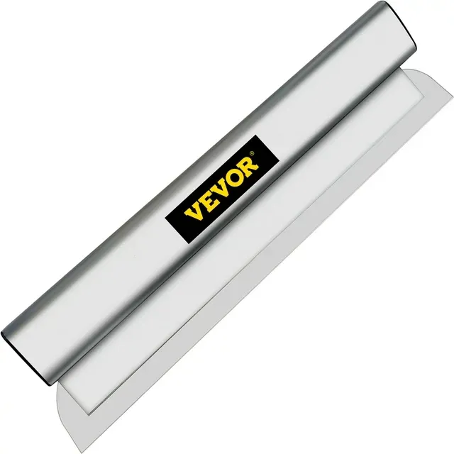 VEVOR Drywall Skimming Blade 24 in. Smoothing Knife European Stainless Steel Construction Knife Aluminum Blade Profile