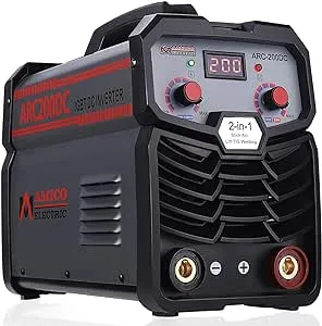 Amico ARC-200, 200-Amp Stick Arc & Lift-TIG Combo Welder, 100-250V Wide Voltage, 80% Duty Cycle, Compatible with all Electrodes: E6010 E6011 E6013 E7014 E7018 etc.