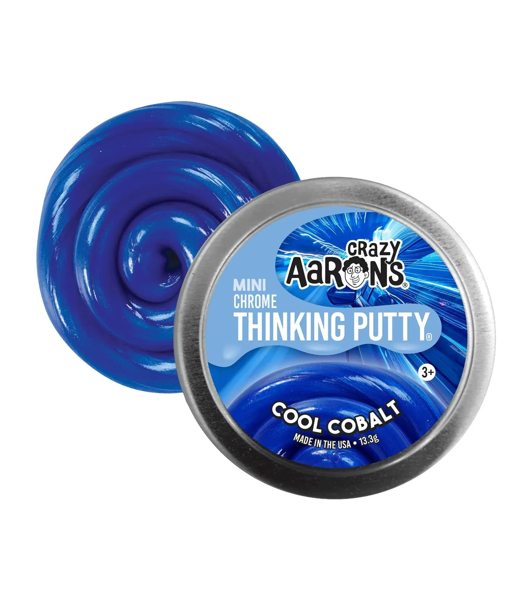 Crazy Aaron's Mini Thinking Putty Cool Cobalt