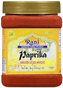 Rani Paprika (Deggi Mirch) Spice Powder, Ground 16oz (1lb) 454g PET Jar