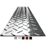 2in. X 120in. - DiamondLife Diamond Plate Sheet Metal, Heavy-Duty Genuine Commercial-Grade Mill Finish Diamond Plate Aluminum Sheet, USA Made Aluminum Tread Plate - Natural