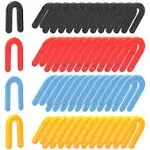 400PCS Plastic Shims, Horseshoe Shims, U Shaped Tile Spacers, Plastic Shims for Leveling, Blue 1/16”, Red 1/8”, Yellow 3/16”, Black 1/4”