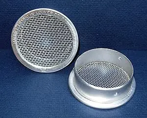 MechanicSurplus.com 3" Round Open Screen Vent Mill Package of 4