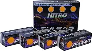 Nitro Unisex Pulsar 12 Pack Box Golf Balls, Orange, One Size