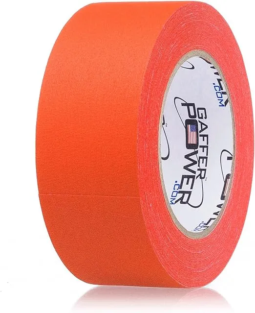 Gaffer Tape 2 inch x 30 Yards, Fluorescent Orange