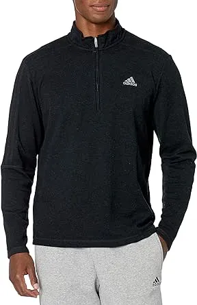 adidas Men's 3-Stripes Recycled Polyester Quarter Zip Golf Pullover