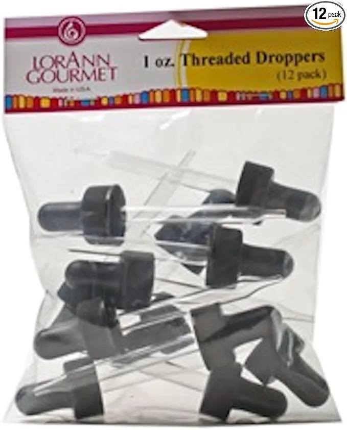 LorAnn Gourmet 1 Ounce Threaded Droppers 12 Pack