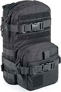 CLTAC Tactical Small MOLLE Hydration Pack Outdoor Water Bladder Carrier Pack for Vest Backpack