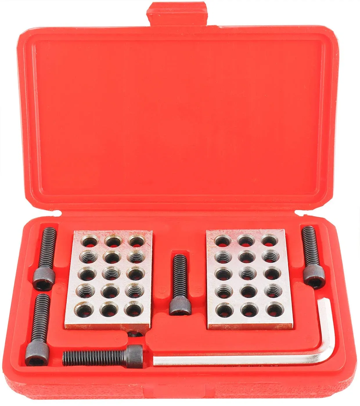 Toolly Ultra Precision 1-2-3" Blocks 2pcs/Pair, 0.0001", Hardened Steel, and Come with Plastic Case