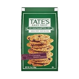 Tate's Bake Shop Oatmeal Raisin Cookies, 7 oz