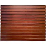 Hold Up Displays Slatwall Panel 48 x 36.5 Inches Six Piece Aluminum Walnut Print for 3" Slatwall Fixtures HDSW24x6-BW