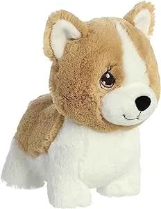 Aurora® Inspirational Precious Moments™ Colton Corgi Stuffed Animal - Cherished Memories - Enduring Comfort - Brown 8.5 Inches