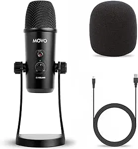 Movo UM700 USB Desktop Studio Microphone with Adjustable Polar Patterns