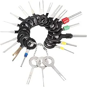 Auto Terminals Removal Key Tool Set | Car Electrical Wiring Crimp Connector Extractor Puller Release Pin Kit 14/18pcs/26pcs