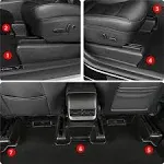 Under Seat Slide Rail Protectors 7PCS for Tesla Model Y Seat Track Cover 