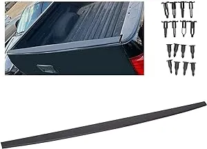 Ecotric Tailgate Molding Cap Top Cover Compatible with 2007-2013 Toyota Tundra Tailgate Spoiler Protector w/Retainers Replacement for TO1904101