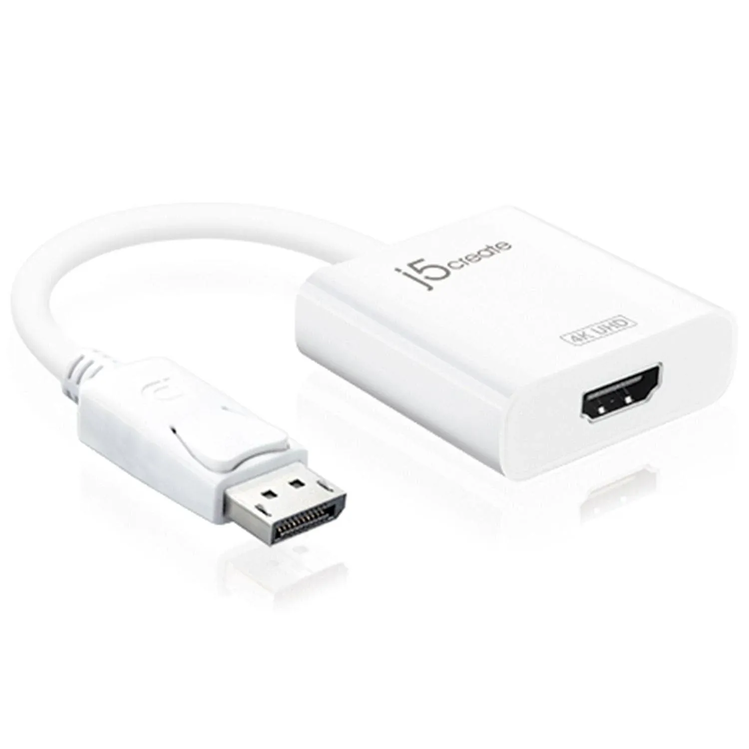 j5create - DisplayPort to 4K HDMI Active Adapter - White