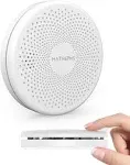 Smoke Detector Carbon Monoxide Detector Combo 10 Year Battery, HATHEPHS Ultra-Thin Smoke & CO Alarm with Large Test/Silence Button, Adhesive Tape Included