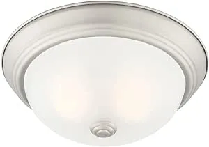 Designers Fountain 1257S-PW-W 11 inch 2 Light Flush Mount Pewter