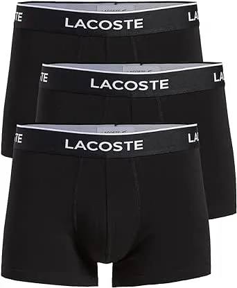 Lacoste Men's Casual Classic Cotton Stretch Trunks (3 Pack)