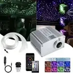  10W Bluetooth APP Control Twinkle Fiber Optic Lights 200pcs*0.03in*<wbr/>6.5ft