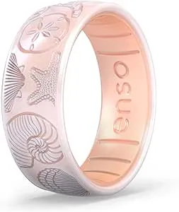 Enso Rings Etched Silicone Ring