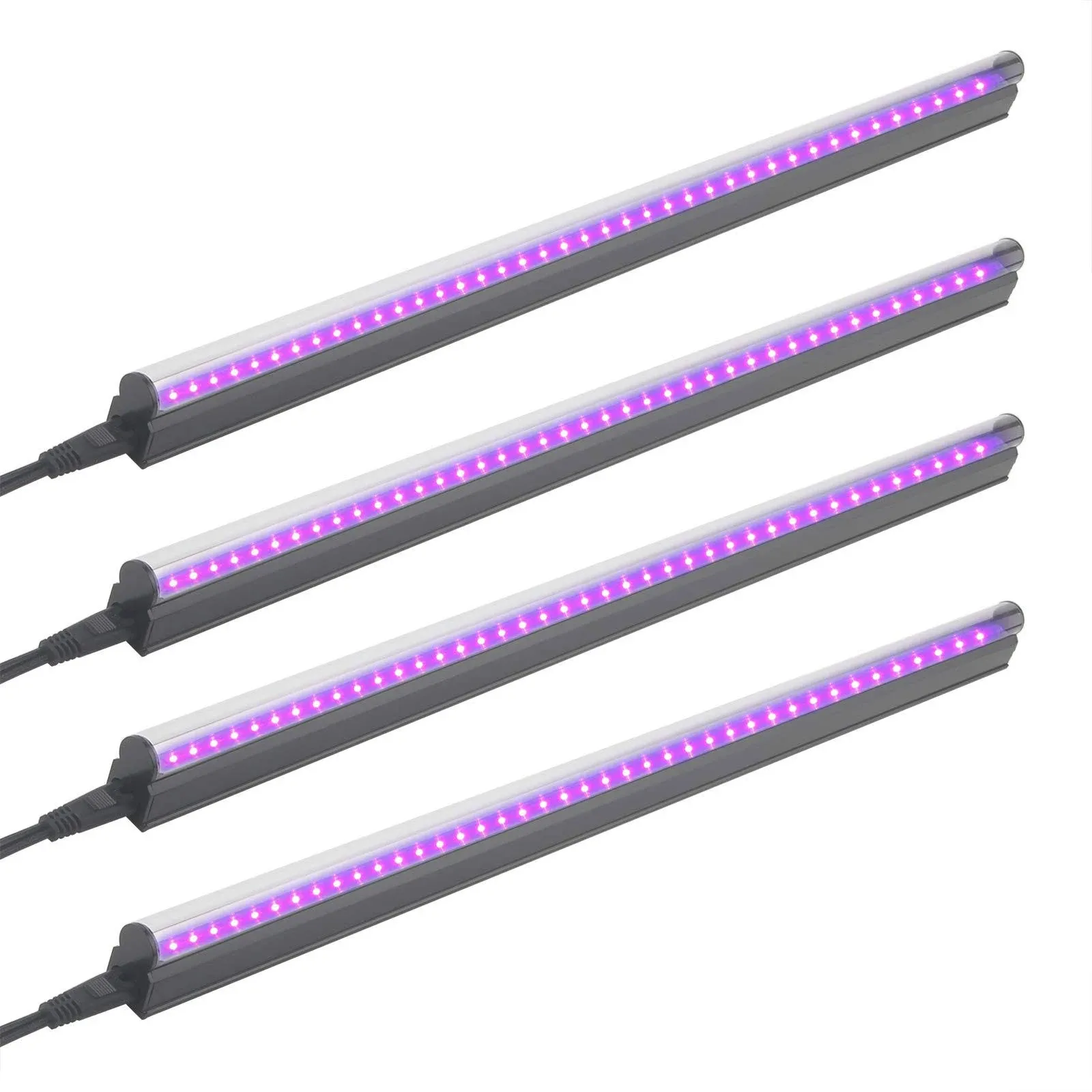 GREENIC LED Black Light Bar 4 Pack 72W 18W Each 2ft T5 UV Blacklight Tube 