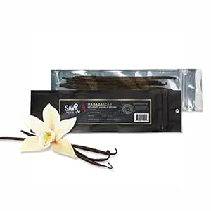 Sava Madagascar Vanilla Beans Bourbon Gourmet Vanilla Beans from Madagascar w ...