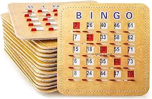 GSE Games & Sports Expert 5Ply Stitched Shutter Bingo Cards, Finger-Tip Shutter Slide Bingo Cards, Easy-Read Large Print Bingo Cardboard with Sliding Windows (200-Pack)