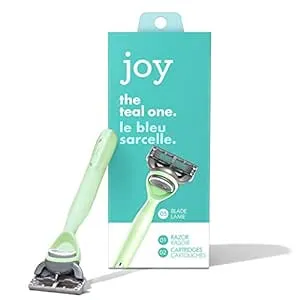 Joy. The Teal One, Teal Razor with 2 Cartridges