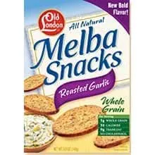 Old London Melba Roasted Garlic Snacks, 5.25 oz (Pack of 2)