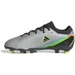 adidas Jr. X Speedportal.3 Firm Ground Soccer Cleats (Core Black/Metallic Silver)