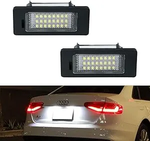 Gempro License Plate Light, 2pcs LED License Plate Tag Lamp Assembly for Audi A1 ...