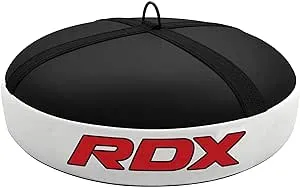 RDX Floor Anchor for Punch Bag Double end Speed Ball, Non Tear Maya Hide Leather, Heavy Duty D Ring, Easy Zipper Closure, Maximum Swing Reduction for Boxing MMA, Muay Thai, Kickboxing Training Bags