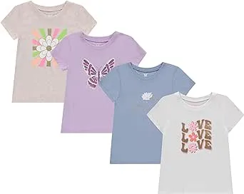 Btween Girls' Fashionable Short Sleeve T-Shirt