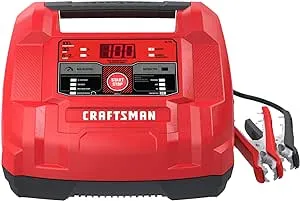 CRAFTSMAN Fully Automatic 6-in-1 Automotive Battery Charger and Maintainer with 100A Engine Start and Built-in Battery, Alternator Tester, and Desulfator CMXCESM253, 6 Volt and 12 Volt