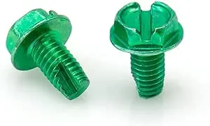 THE CIMPLE CO Grounding Screws - (Green) Hex Head Screws -100 Pack