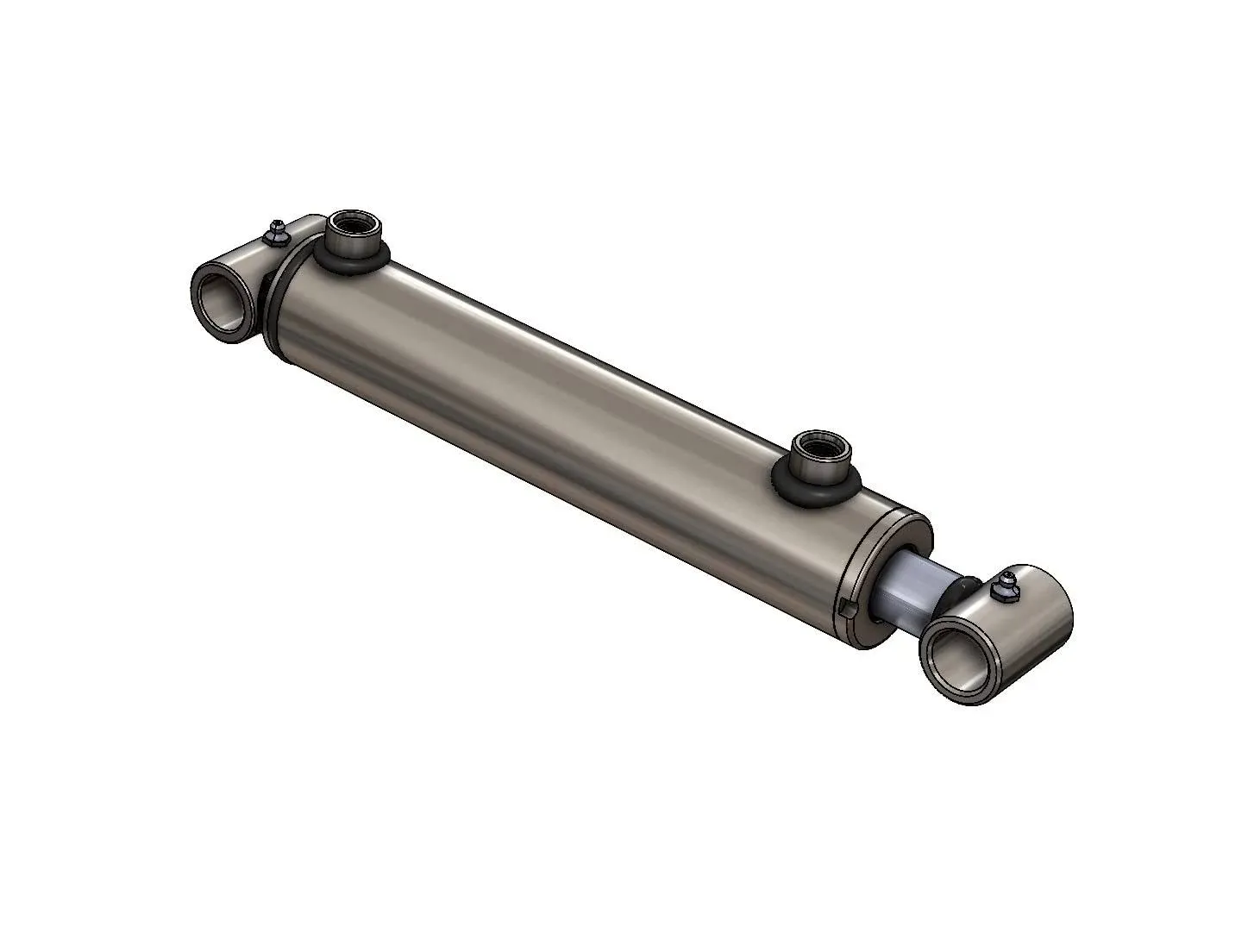 Double Acting Hydraulic Cylinder - Cross Tube Hydraulic Cylinder 1.5" and 2" Bore Various Stroke - Universal Hydraulic Cylinders (2x12)